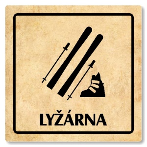 Lyžárna, 100x100mm, pergamen, Arizona